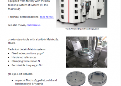17-04 PN yasda px30i with matrix tooling system