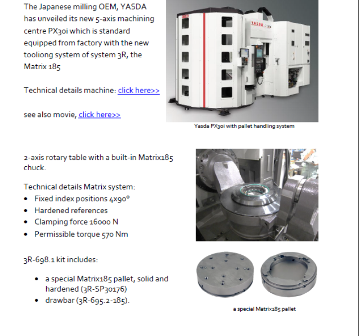 17-04 PN yasda px30i with matrix tooling system