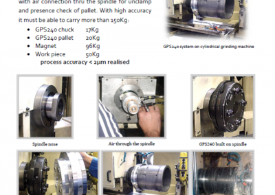 17-06 PN GPS240 on cylindrical grinder