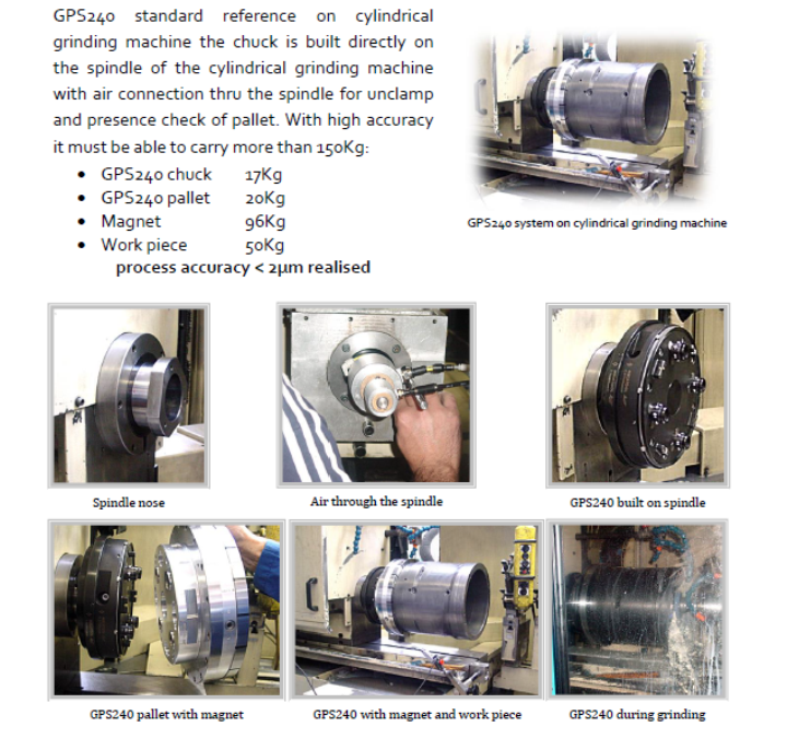 17-06 PN GPS240 on cylindrical grinder